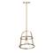 Hello Honey® Fallon Gold Vintage Metal & Clear Glass Ceiling Light